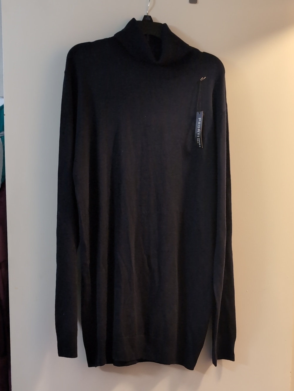 PRONTI Collection by Pronti Men's Turtleneck Neck Navy Blue Large NWT